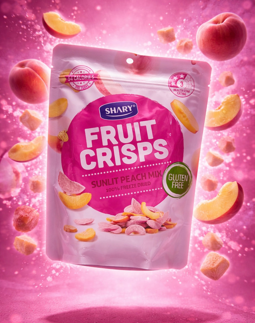 Freeze dried perzik mix - Delixo