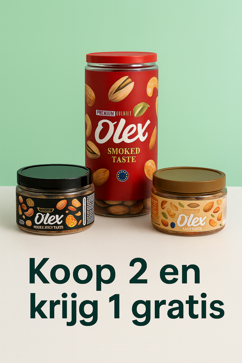 Olex Noten Voordeelbox – 3 Smaken, 2 Betalen 1 Gratis - Delixo