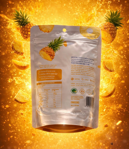 Freeze dried Ananas zakje - Delixo 