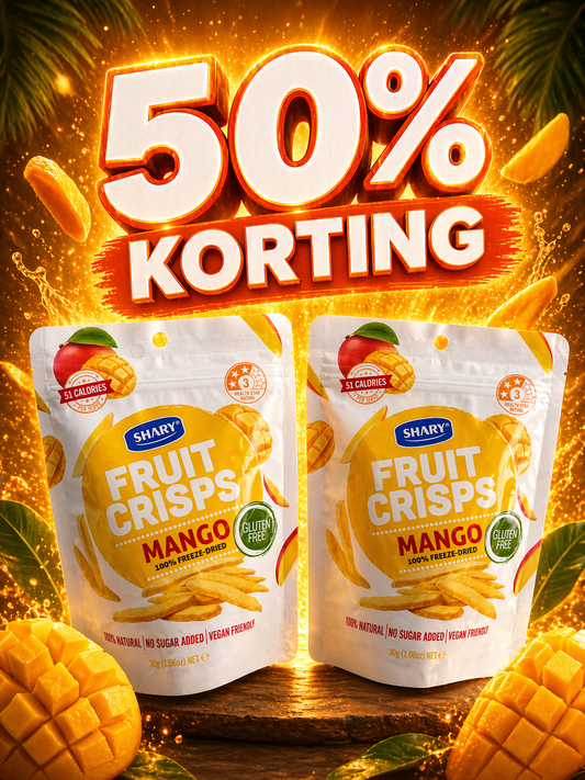 Actie 2x Freeze dried mango - Delixo 