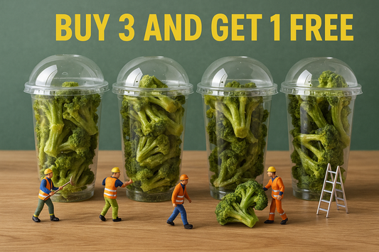 4 pakjes gedroogde broccoli